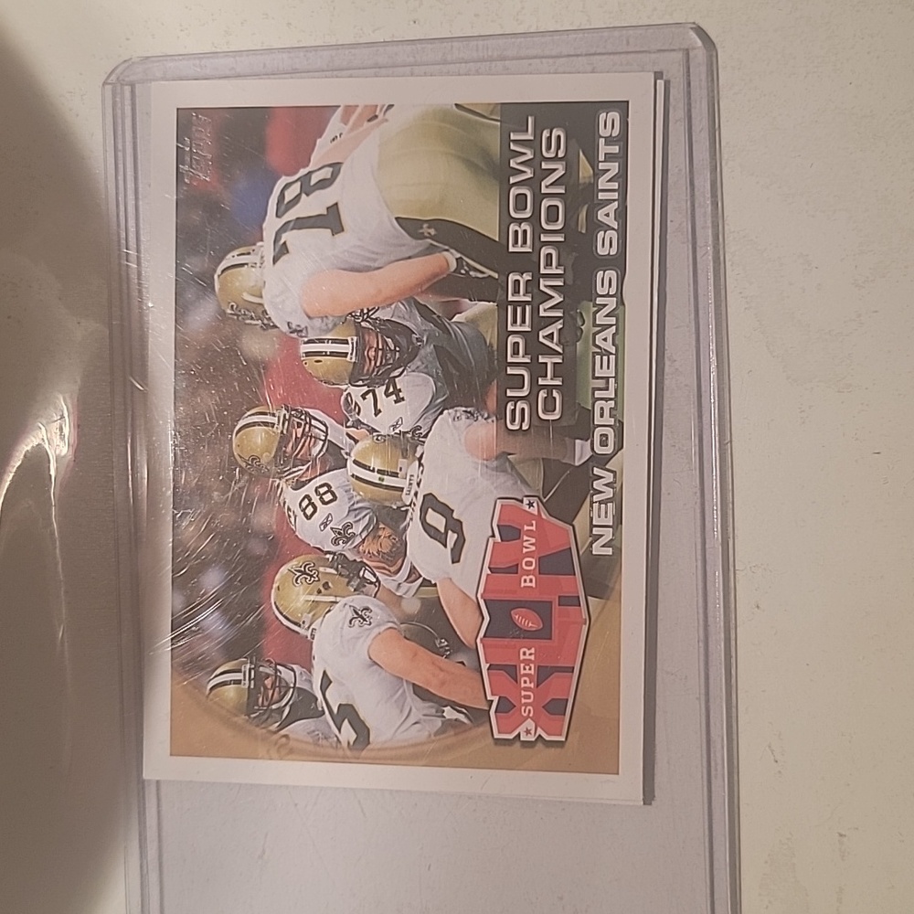 Saints football trading card